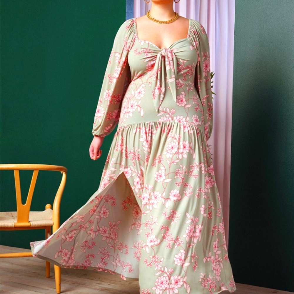 Tie Front MAXI Dress